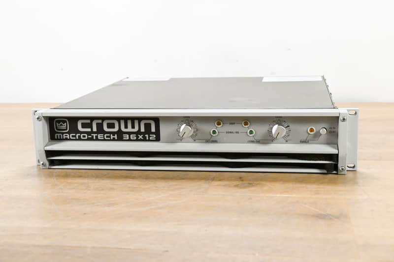 Crown Macro-Tech 36x12 2-Channel Power Amplifier CG015TW image 1