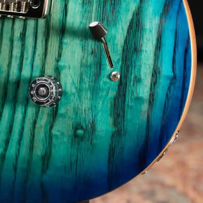 PRS Limited Edition SE Exotic Custom 24 Electric Guitar - Lake Blue with Gig Bag image 10