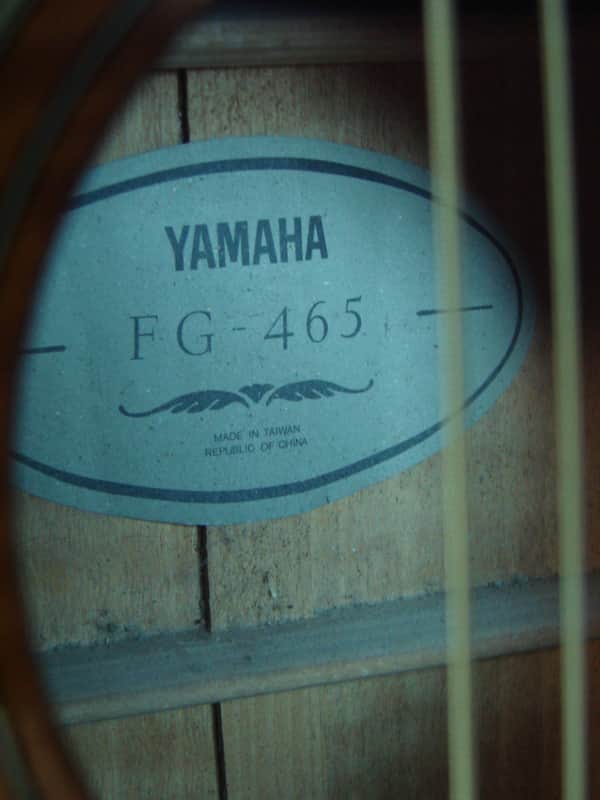 YAMAHA FG-465 (純正HC付) Yamaha FG-465 Dreadnought Vintage Burst Solid Top Acoustic Guitar