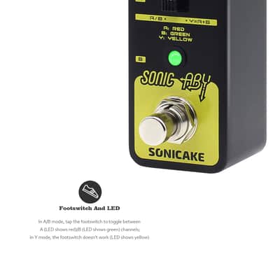 SONICAKE Sonic ABY True Byapss AB Box Line Selector Effects Pedal image 3