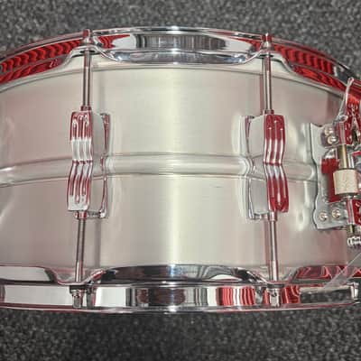 Ludwig Acrolite 6.5"x14" P86 throwoff snare drum - Aluminum image 2