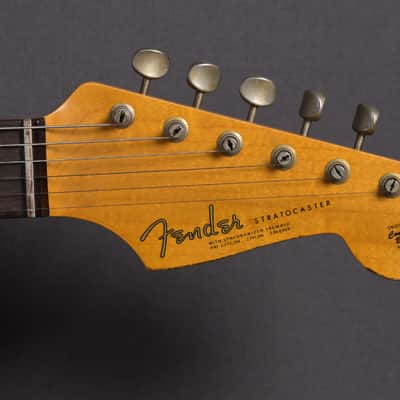Fender Custom Shop Stratocaster 1963 Heavy Relic Graffity Yellow Tortoise Pickguard image 6