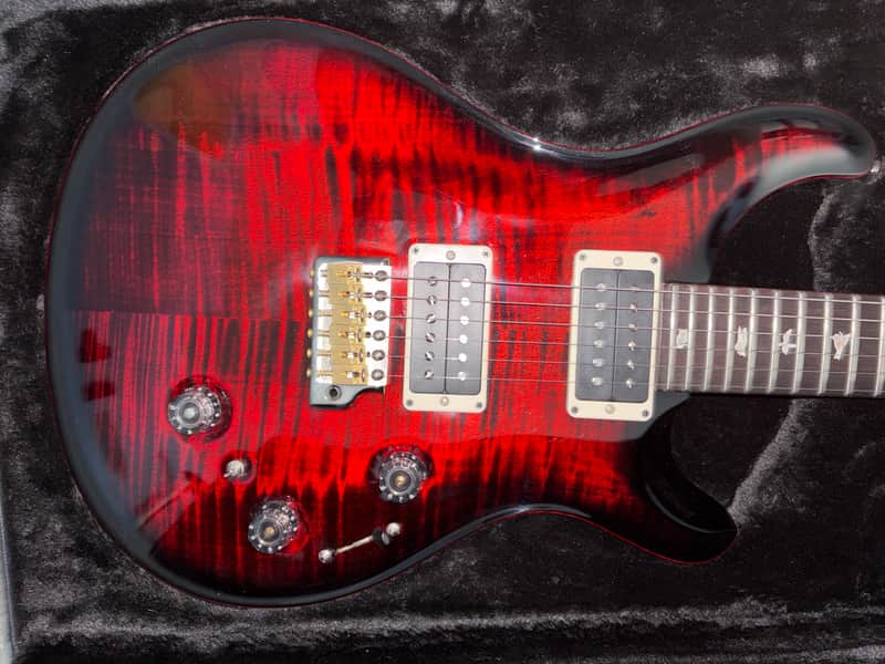 PRS Custom 24 Piezo - Fire Smokeburst image 1