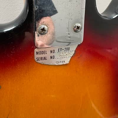 Teisco / Del Rey ET-200 1960s - Sunburst image 10