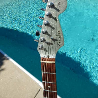 Fender Custom Shop  Stratocaster 1999 Silver Sparkle Used In Red Hot Chili Peppers Video Cant Stop image 10