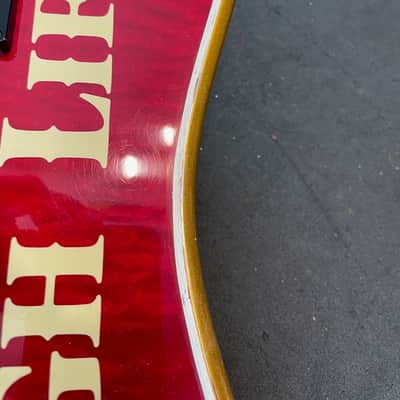 Hamer Miller High Life from 1986 in Red/Gold with original Hardcase image 8