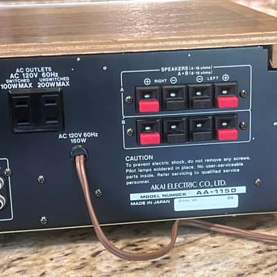 AKAI AA 1150 Stereo Receiver. 50 WPC - Cleaned - Tested - Awesome image 15