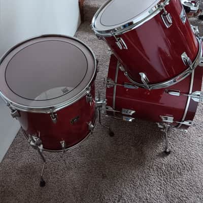 Tama Superstar Drum Set 1980s - Cherry Wine - Excellent image 3
