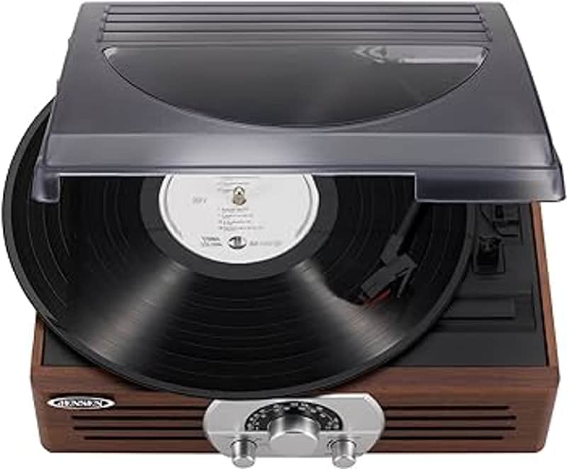 Jensen JTA 222 3 speed stereo turntable image 1
