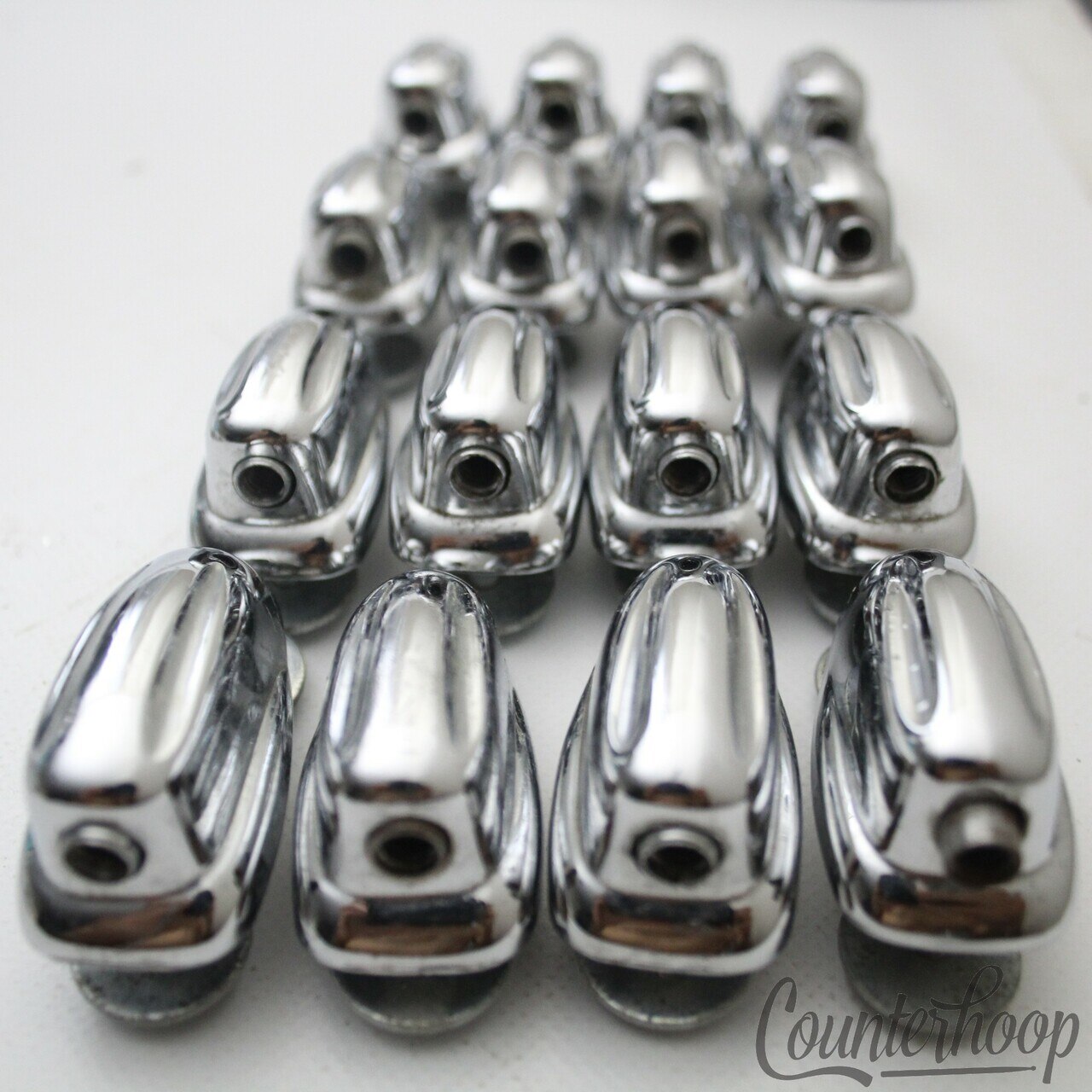 Slingerland 16x Small Sound King Lugs Tom Drum Chrome Slotted Hex USA Vintage70s — main photograph