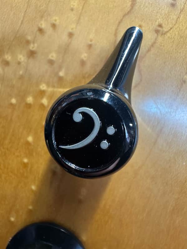 Endless Devices Simple Bass Clef Design | Chrome Black image 1