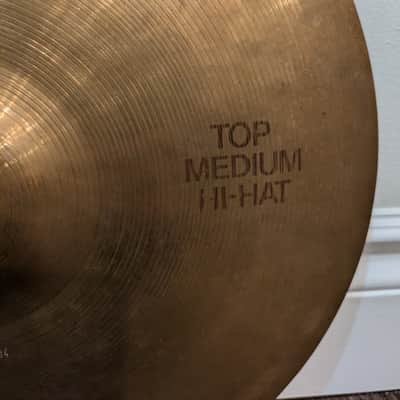Paiste 404 14" Medium Hihat Top 1980s image 5