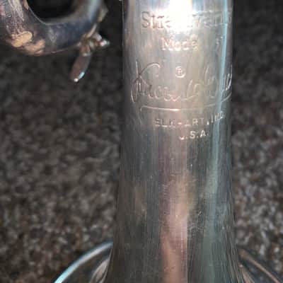 Vintage vintage 1970s Bach Stradivarius step up  Professional Model  37 Trumpet and Hardshell case Silver-Plated image 15