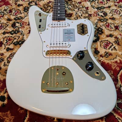 *NEW IN BOX* 2026 Fender Japan Limited Edition Traditional Collection, 60's Jaguar White Pearl Gold with Matching Headstock, MIJ JD26 image 12