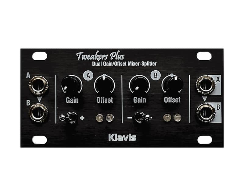 Klavis Tweakers Plus 1U Dual Gain/Offset/Polarity/Mute CV Processor Module image 1