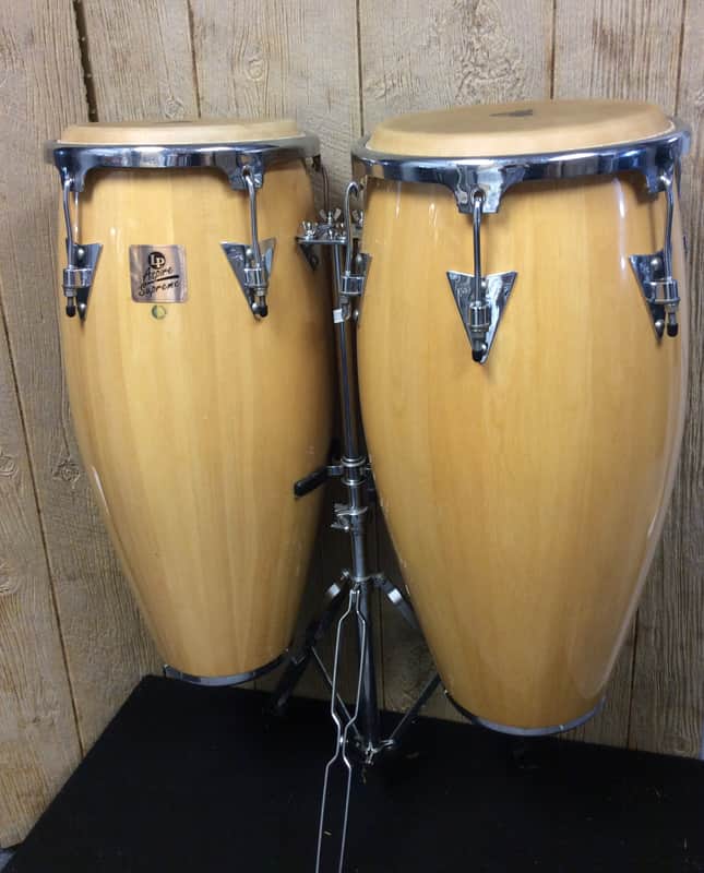 Latin Percussion LPA647-AW Aspire Series 11/12" Conga Set w/ Stand image 1