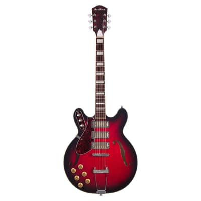 Airline Guitars H77 Vintage Redburst Left-Handed image 7