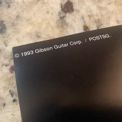 Gibson SG & Double Neck Poster Brochure Angus Young  1993 image 3