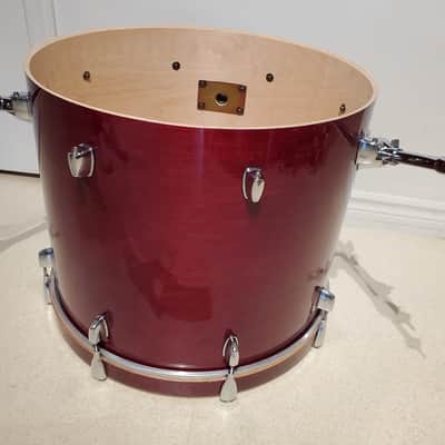 Mapex M 22"x18"inch Bass Drum W/Mount Gorgeous Lacquered Cherry Red - Ultra Clean image 6