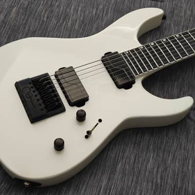 ESP E-II M-II 7B Baritone Evertune 7 String Pearl White image 6