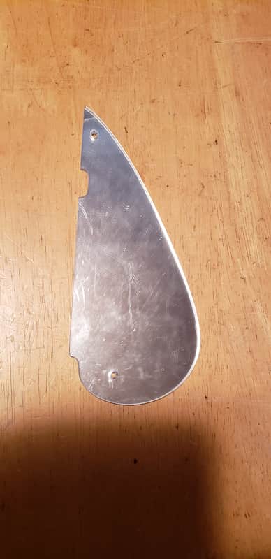 NEW Vox Teardrop Mark IV Bass pickguard single ply mirror chrome image 1