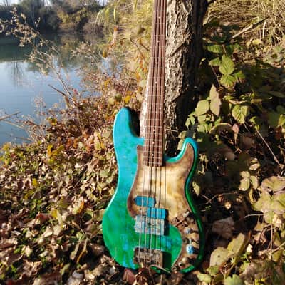 The "Black Lagoon" Steampunk Precision Bass image 2