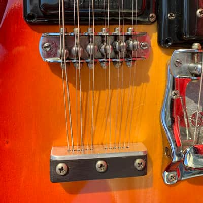 Mosrite Joe Maphis Double Neck Mark XVIII 1966 - Custom Sunburst image 4