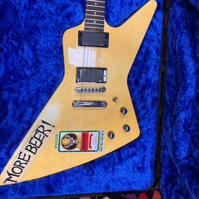 Metallica JAMES HETFIELD Gibson Explorer  1985 Alpine White MORE BEER image 2