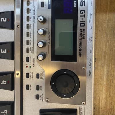 (2 Pieces) Boss GT-10 Guitar Effects Processor 2008 - 2012 - Silver (NON-FUCTIONING FOR PARTS) image 5