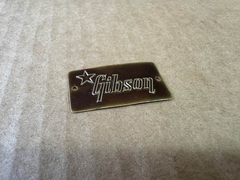 Gibson Vintage 1950's 1960's Gibson Logo Case Badge image 1