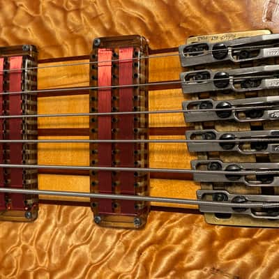 Acacia Matt Friedman Custom 6-String Electric Bass Guitar w/ late 90's - Hand Rubbed image 8