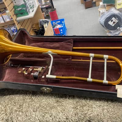 King H.N. White Trombone 1934 - 2-Tone Brass with Original Case image 10