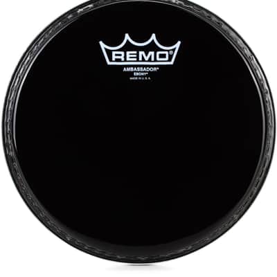 Remo Ambassador Ebony Drumhead - 8 inches image 1