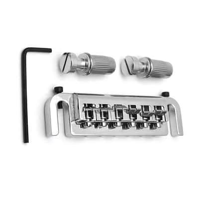 Les Paul SG Style Electric Guitar Roller Saddle Bridge Tailpiece, Chrome image 1