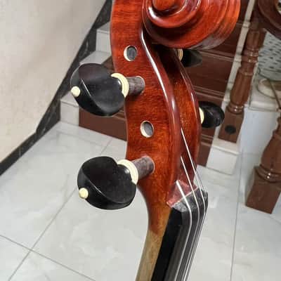Strad style solid wood song maestro 4/4 violin,a clear and graceful voice image 10