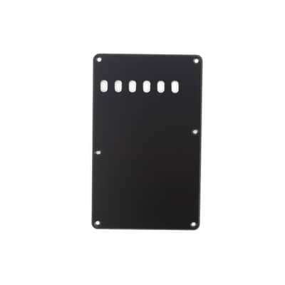 Brio Vintage Style Back Plate Tremolo Cover 1 ply - US/Mexican Fender®Strat® Fit Matte Black image 1