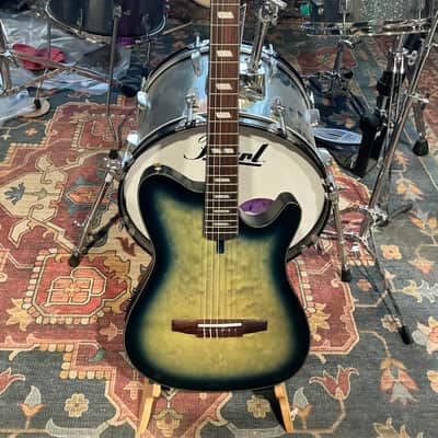 Ibanez FRH20QMNCTL Acoustic/Electric Guitar - Cosmic Blue Sunburst Low Gloss image 4
