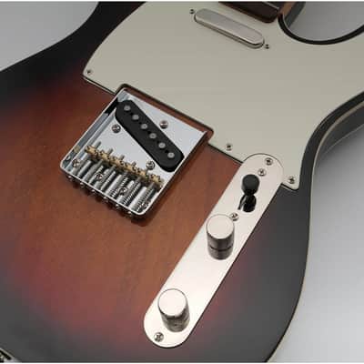 Musiclily Pro 54mm 6-Saddle Vintage Tele Bridge with Barrel Brass 6-Saddle for Squier and Import Tele Style Electric Guitar, Chrome image 6