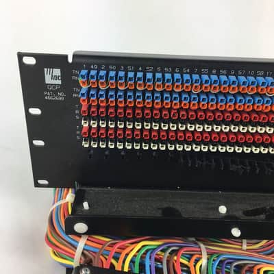 ADC 96 Bantam TT patchbay connected to ADC UP-96NMKII PPC RACKMOUNT PATCHBAY image 4
