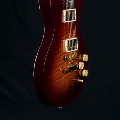 Huss & Dalton Meridian DC Custom Lipstick Red Flamed Maple and Mahogany Double Cutaway NEW image 14