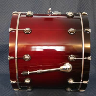 Premier Genista Birch Heavy Rock Five Piece 22/12/14/16 and 14 snare Cherry Fade Lacquer image 5