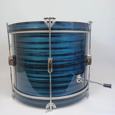 Pearl Apollo 20,12,14 Drum Set Blue Ripple 3Ply MIJ Japan Bass Kick/Tom/Floor60s image 11