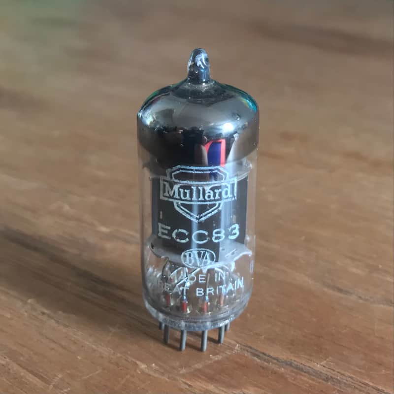 Vintage 1967 ECC83 / 12AX7 Mullard preamp valve - Blackburn  VOX Marshall spec image 1