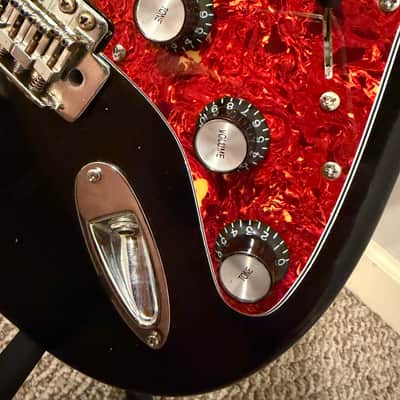 Samick Strat-Style electric guitar 1995 - black image 12