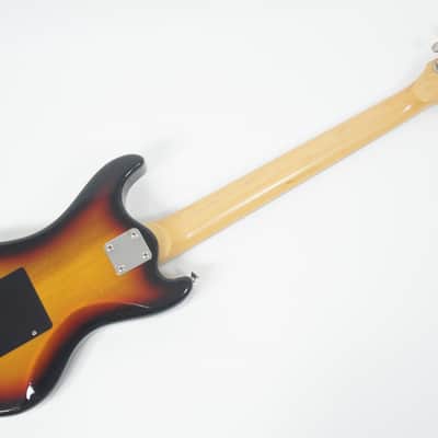 MarineRider MR-1 SunBurst Mosrite Ventures Copy Built-in Amp travel guitar Made in JAPAN image 9