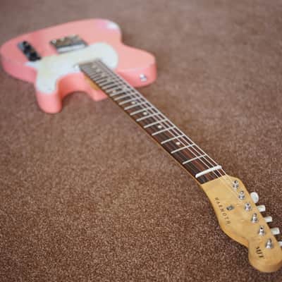 MJT Warmoth Fender American Vintage 62 Relic Road Worn Telecaster Shell Pink Coral image 9