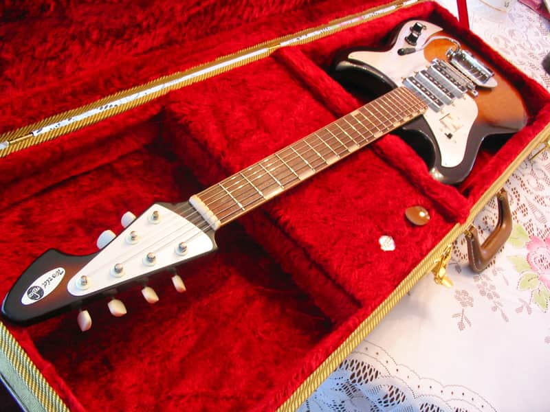 Teisco YG-6 1964 Tobacco Burst Electric Guitar image 1