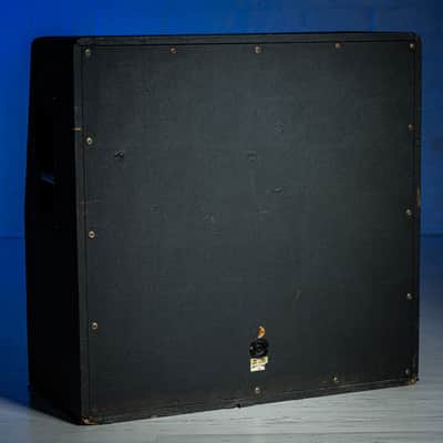 Marshall Basketweave 4x12 Cabinet Black 1970 image 3