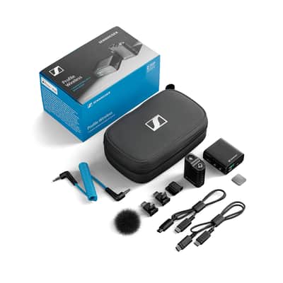 Sennheiser Pro Audio Profile Wireless 1-Channel All-in-One 2.4 GHz Clip-On & Handheld Microphone System | Includes Receiver, Clip-On Microphone Transmitter, Mounting Accessories, and Carrying Pouch image 2