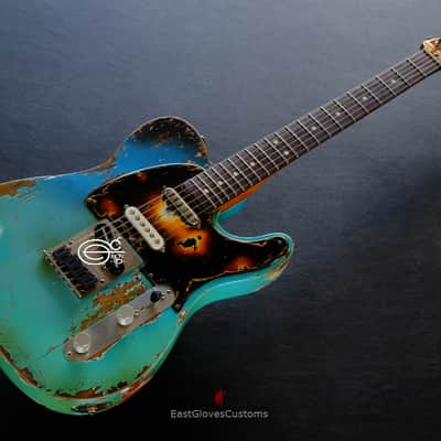 Fender Telecaster Nashville Deluxe Series Seafoam Green Aged Relic image 13